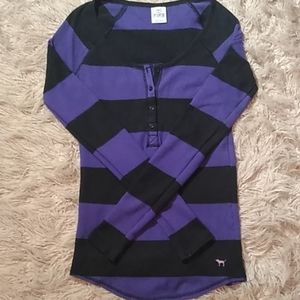 Victoria's secret bling love pink waffle shirt